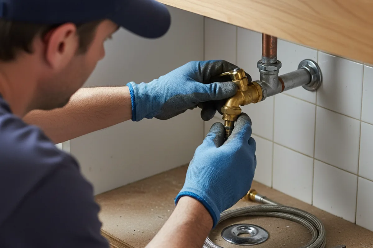 Shutoff valve and fitting work during Faucet and Fixture Repair in Grover Beach